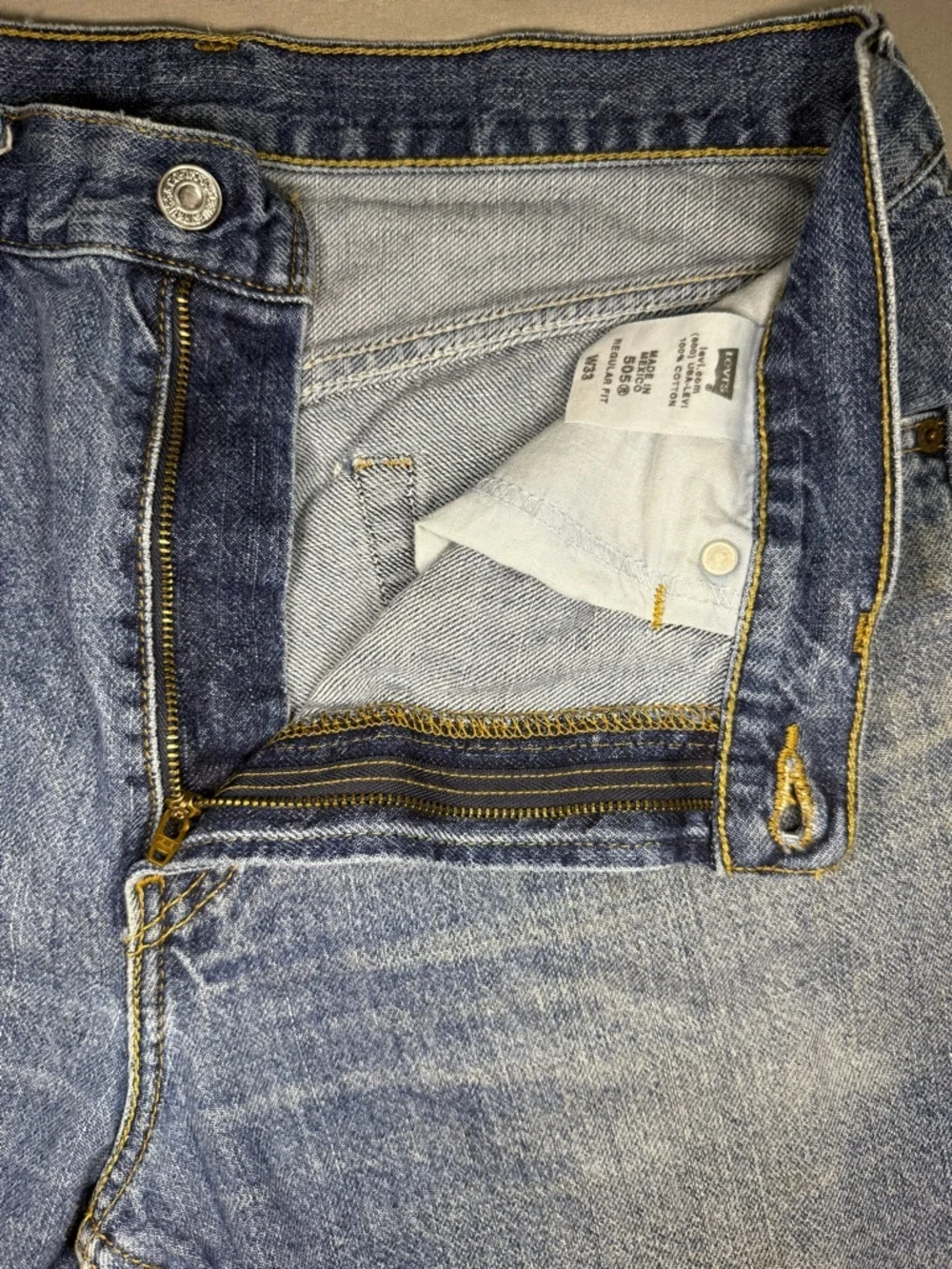 Levi’s 505 Denim 100% Cotton Jorts W33 American Summer 4th of July 9” Inseam